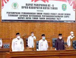 DPRD Kutim Gelar Paripurna Ke 6, Tujuh Fraksi Sampaikan Pemandangan Umum