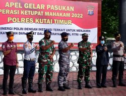Polres Kutim Gelar Apel Operasi Ketupat 2022