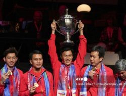 Peraih Trofi Thomas Cup, Indonesia Juara Terbanyak Sejak 1958