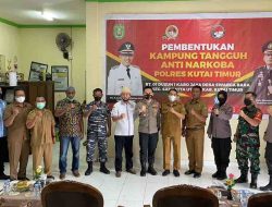 Polres Kutim Sukses Bentuk Kampung Tangguh Anti Narkoba