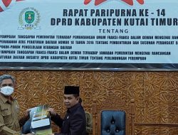 Gelar Rapat Paripurna Ke-14 DPRD Kutim David Rante Layangkan Interupsi