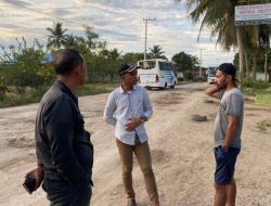 Sutomo Minta PUPR Percepat Realisasi Anggaran Pembangunan dan Pemeliharan jalan Simpang 3 Kaliorang – Kaubun