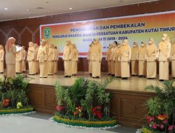 Pengurus DWP Kutim Dikukuhkan, Bupati Minta Selalu Berikan Dorongan dan Semangat Kepada Suami