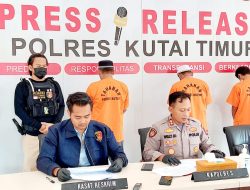 Polres Kutim Berhasil Mengamankan Pelaku Pencuri Motor di 8 Tempat Serta Penadah