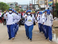 Diikuti Ribuan Peserta, Lomba Gerak Jalan Merdeka Belajar Berlangsung Meriah