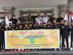 Lepas Tim Liga Santri Berlaga di Tingkat Provinsi, Kasmidi : Doa Masyarakat Kutim Selalu Mengiringi