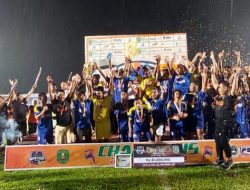 Tim Kesebelasan Sandaran Jadi Juara Bupati Cup 2022