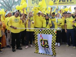 Jalan Sehat Partai Golkar di Kutim diikuti Ribuan Peserta
