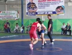 Greco Roman, Kokohkan Kutai Timur di Peringkat Dua Perolehan Medali Emas