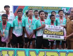 Tutup Festival Sepakbola Pelajar Tingkat SMP, Kasmidi Janjikan Tahun Depan Gelar di Setiap Jenjang Pendidikan