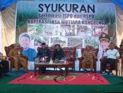 Raih Sertifikasi ISPO dan RSPO, Koperasi Kelapa Sawit Jaya Mutiara Kongbeng Gelar Syukuran