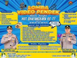 Peringati HUT Bhayangkara ke 77, Polres Kutim Gelar Lomba Video Pendek