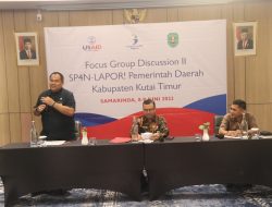 Tim pengembangan SP4N Lapor Kutim Gelar FGD Bersama USAID