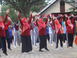 DWP Kabupaten Kutim Turut Semarakkan HUT ke 78 RI dengan Adakan Senam dan Lomba
