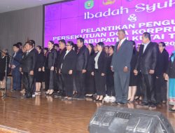 Persekutuan Doa Korpri, TNI-POLRI Periode 2023-2026 Resmi Dilantik Bupati Kutim