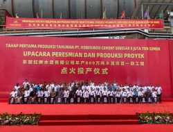 Gubernur Isran Noor Resmikan Pabrik Semen PT Kobexindo