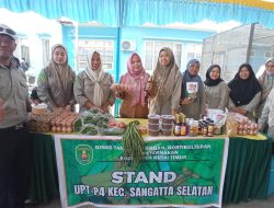 Produk Pangan Asal Sangatta Utara dan Sangatta Selatan Dihadirkan DTPHP Kutim, pada Pasar Murah