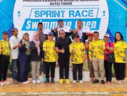 Tutup Kejuaran Renang Bertajuk Sprint Race Swimming Open 2023, Wabup Kasmidi: Pemkab Kutim Tengah Gencar Lakukan Pembinaan