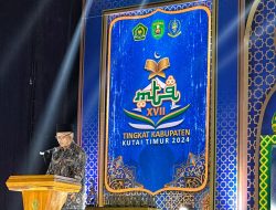 Di Penutupan MTQ ke XVII Tingkat Kabupaten, Rizali Hadi Beharap Kutim dapat Bertengger di Papan Atas