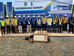 Perumdam TTB Lakukan Ground Breakinh Pembangunan Pabrik Air Minum Kemansan