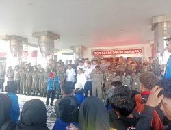 Mahasiswa Kutim Suarakan Isu Pendidikan, Polres Kedepankan Pengamanan Humanis